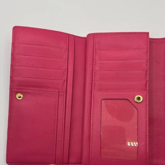 💖 MCM Pink & Tan Long Wallet w/ Stunning Gold Hardware 💖 - Picture 5 of 6